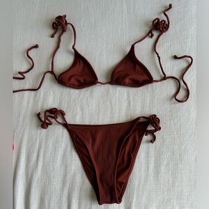 Rust colored bikini